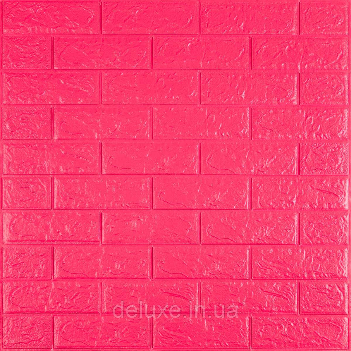 3D панель самоклеюча 700х770х5мм цегла Малинова-червона (108-5) SW-00001364, фото 1