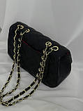Сумка жіноча Chanel classic — 24 size крос боді чорний Шанель, фото 4