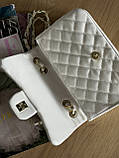 Сумка жіноча Chanel classic — 24 size крос боді білий Шанель, фото 4