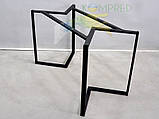 Каркас столика конструкція розбірна 1200х650х750 мм, проф.тр 40х20 мм чорний Kompred OL852, фото 6