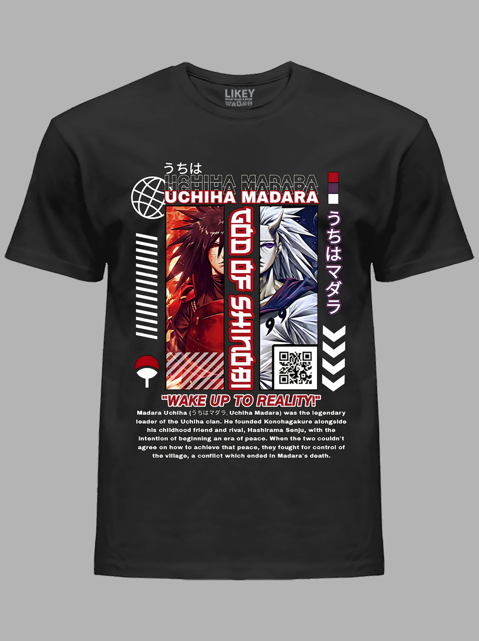 Футболка Likey з принтом аніме God of Shinobi Uchiha Madara - Бог Шинобі Учіха Мадара, 241110092, фото 1