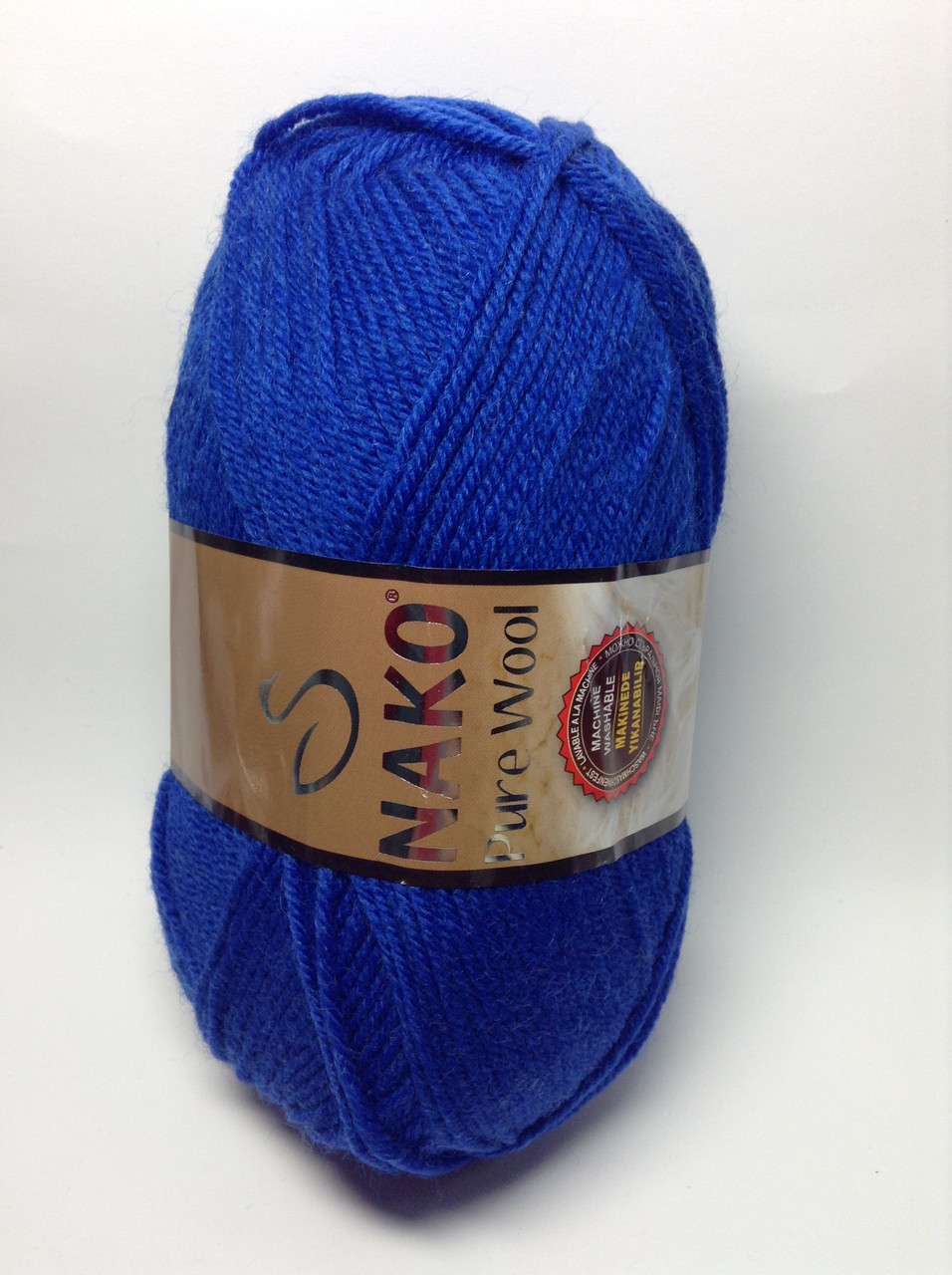Пряжа nako pure wool - волошковий колір