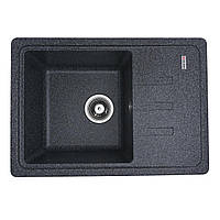 Гранітна мийка для кухні VALESO 6243 LIANA матова Графіт