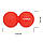 Масажний м'яч Cornix Lacrosse DuoBall 6.3 x 12.6 см XR-0112 Red, фото 6