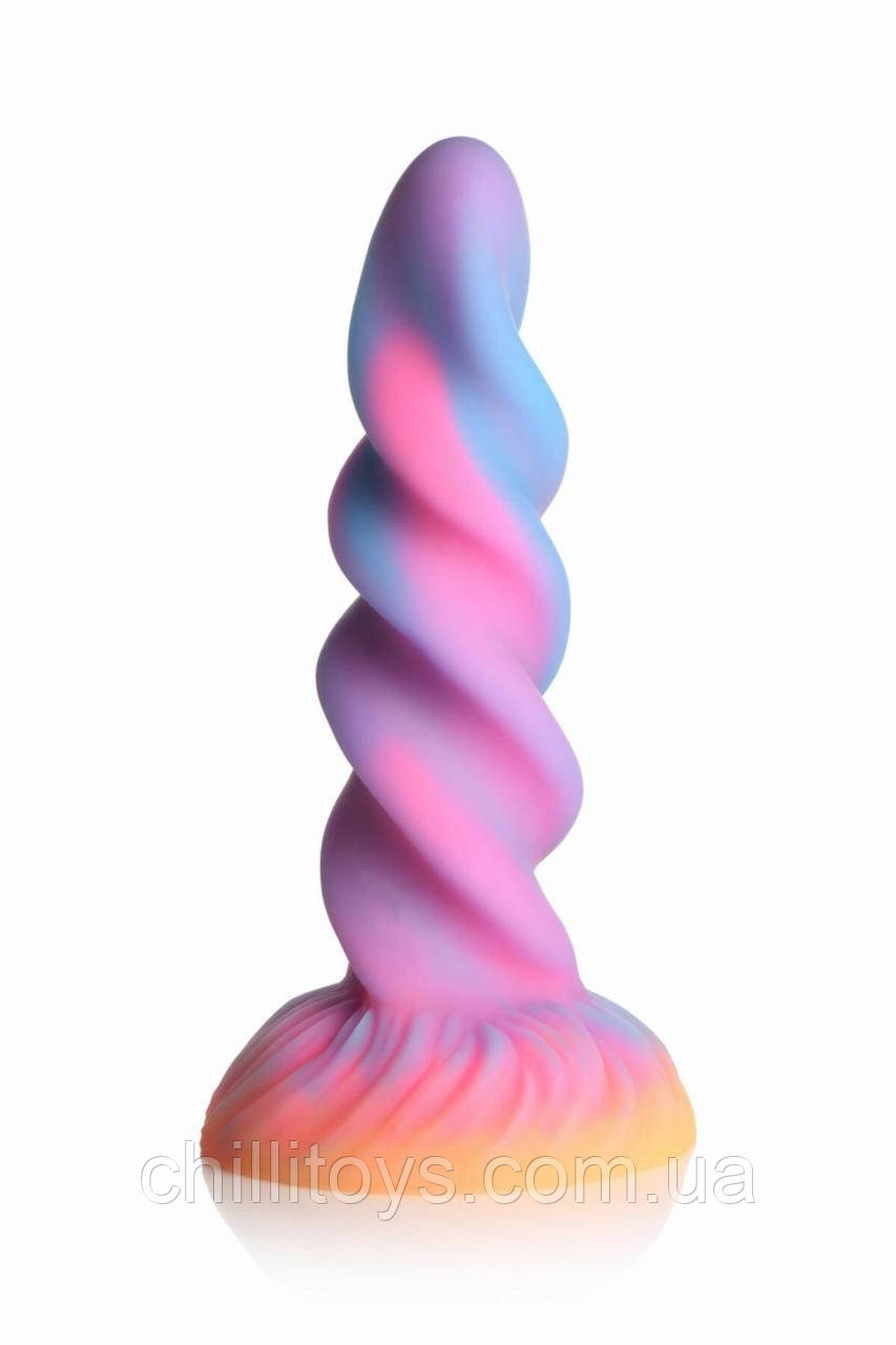 Фентезійний фалоімітатор Creature Cocks Glow-in-the-Dark Unicorn Dildo