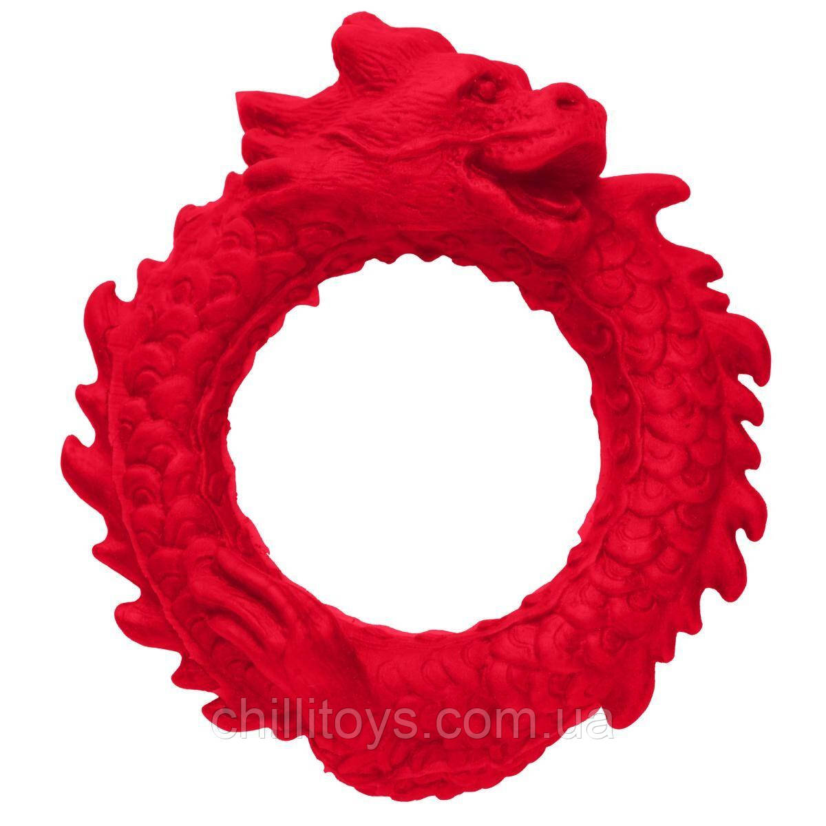 Ерекційне кільце Creature Cocks Rise of the Dragon Silicone Penis Ring - Red