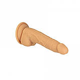 Фалоімітатор Naked Addiction - 8″ Silicone Dual Density Dildo Vanilla, віброкуля в подарунок, фото 3