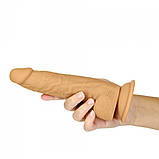 Фалоімітатор Naked Addiction - 8″ Silicone Dual Density Dildo Vanilla, віброкуля в подарунок, фото 4