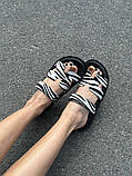 Слайдери жіночі шкіра поні принт зебра, фото 3