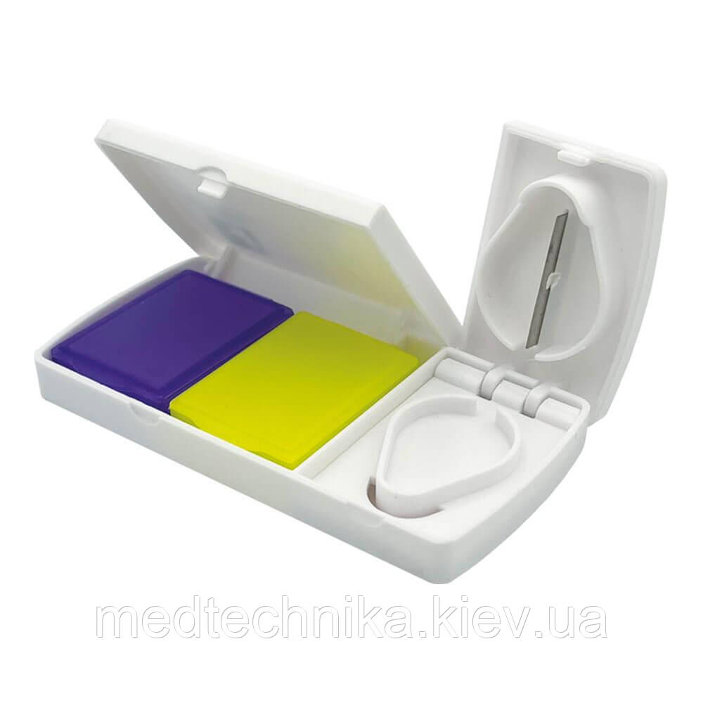 Таблетниця-органайзер, з розділювачем, 2 прийоми, Красота та Здоров’я, фото 1