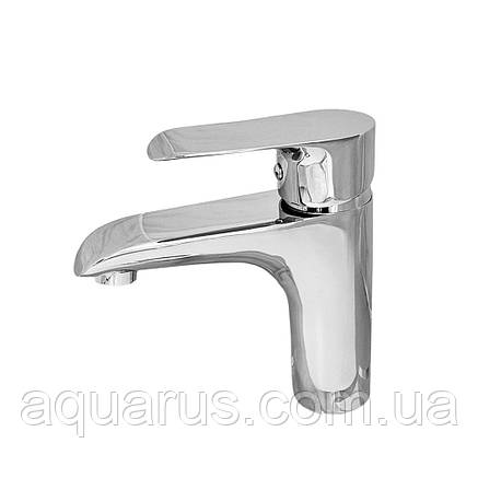 Змішувач для умивальника WEZER JEX1-650, гайка, Ø35, хром, фото 1