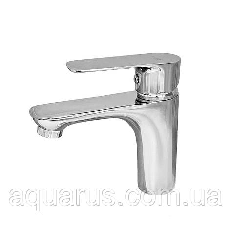 Змішувач для умивальника WEZER JEX1-550, гайка, Ø35, хром, фото 1