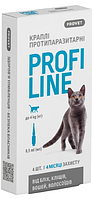 4823082431113 Природа Provet Profiline Краплі від бліх і кліщів для котів вагою до 4 кг, 4 шт.