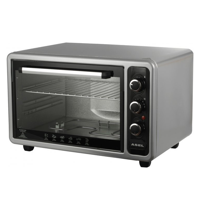 Побутова електродуховка ASEL AF-40-23 1300 Вт 40 л, Якісні електродуховки, Духовка електрична для дому KZ-21