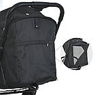 Дитячий прогулянковий візочок зі знімним капюшоном та страховий бампер EL CAMINO ME 1129 Beige Striped Бежевий, фото 3