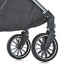 Дитячий прогулянковий візочок зі знімним капюшоном та страховий бампер EL CAMINO ME 1129 Beige Striped Бежевий, фото 10