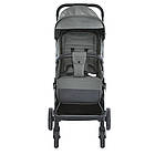 Дитячий прогулянковий візочок зі знімним капюшоном та страховий бампер El Camino ME 1129 Moss Striped Зелений, фото 2