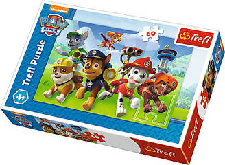Пазли - (60 елм.) - "Готові до пригод" / Nickelodeon: "Щенячий патруль"