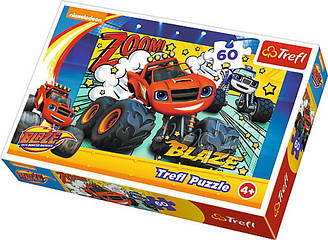 Пазли - (60 елм.) "Яка команда!" / Viacom Blaze і монстр машина