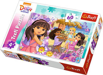 Пазли - (60 елм.) - "Танці і музика" / Віано. Дора і друзі