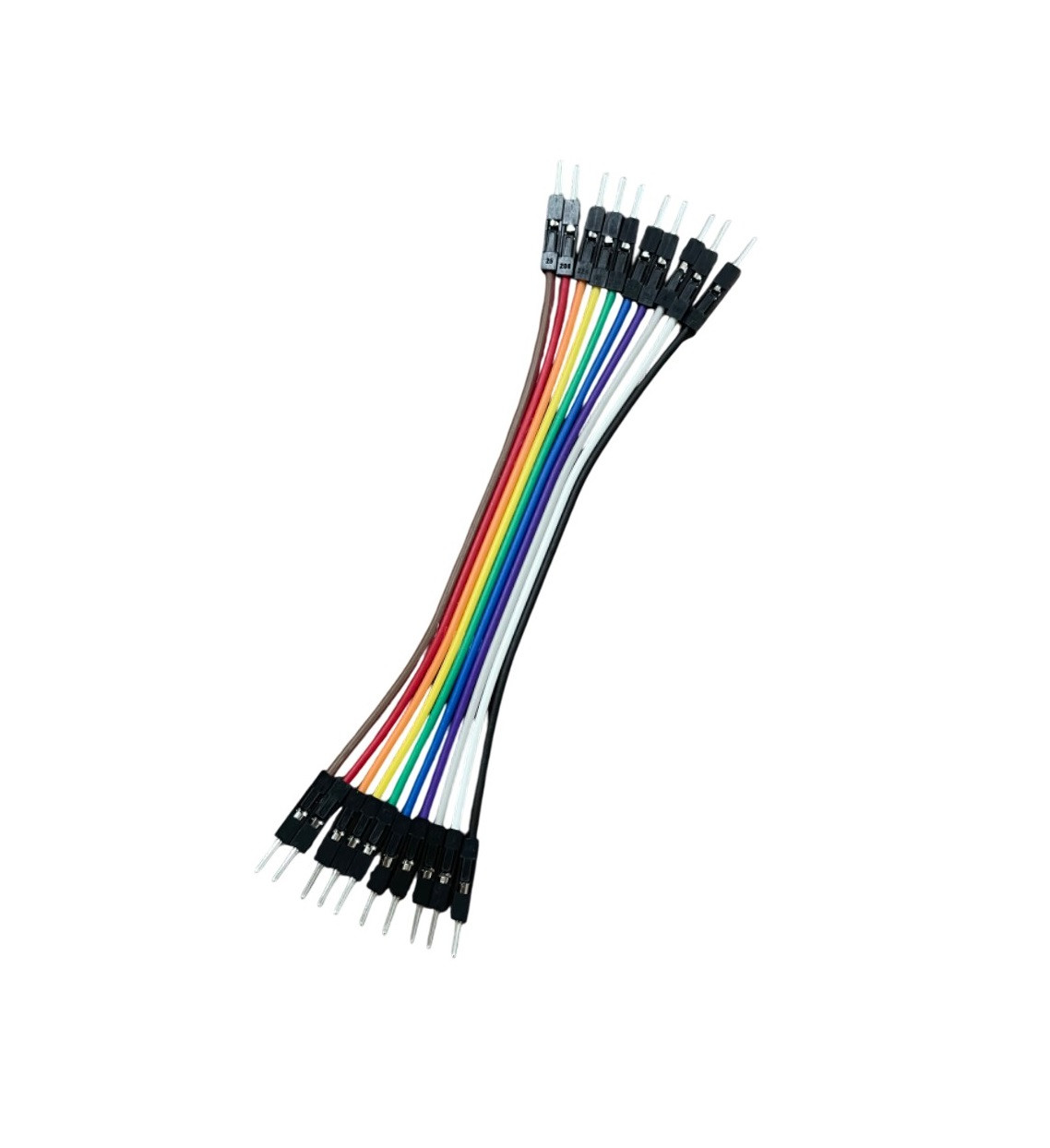 Джампер-кабелі Dupont 10pin 10см Male-Male для Arduino, макетних плат, з'єднання модулів
