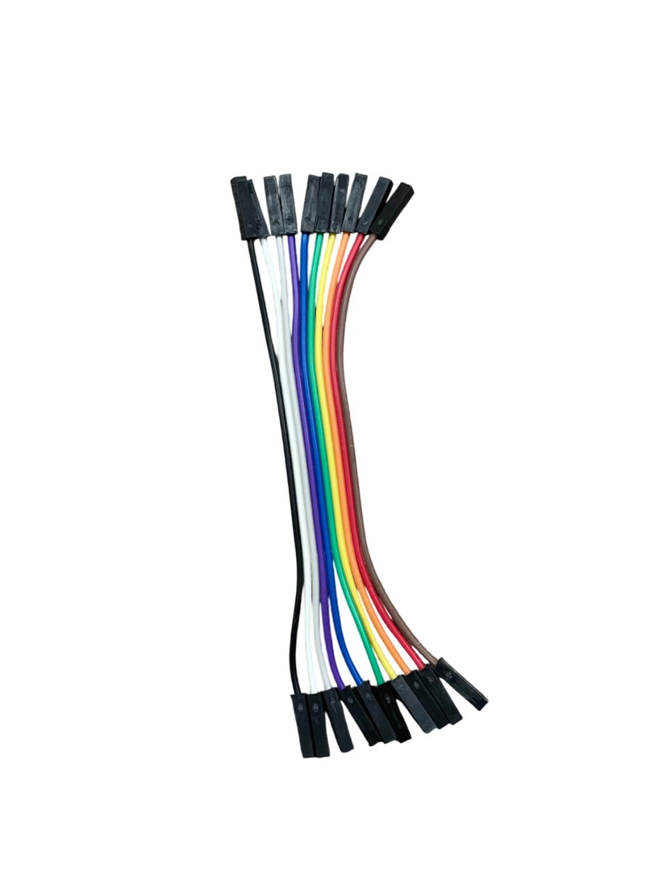 Джампер-кабелі Dupont 10pin 10см Female-Female для Arduino, макетних плат, з'єднання модулів