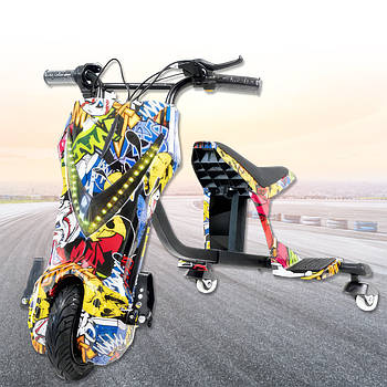 Гіроборд дріфт-карт у стильному оформленні EL-16-5 Хіп-Хоп Гіроборд з LED підсвічуванням