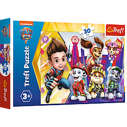 Пазли - (30 елм.) - "Ми команда" / Мультфільм "Щенячий патруль"