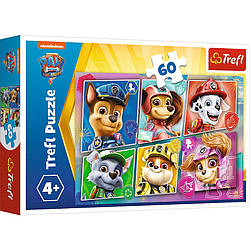 Пазли - (60 елм.) - "Друзі готові до пригод" / Nickelodeon: "Щенячий патруль"