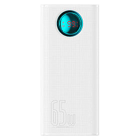 Зовнішній акумулятор Baseus Amblight Digital Display Fast Charge Power Bank 26800mAh 65W Stellar White ly