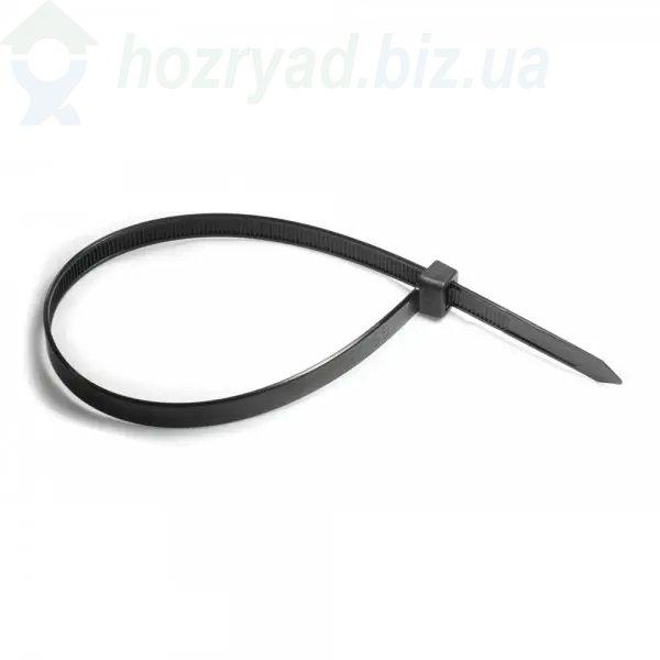 Кабельна стяжка, хомут пластиковий чорний 4,8*400 мм ( 5*400 мм), уп 100
шт, фото 1