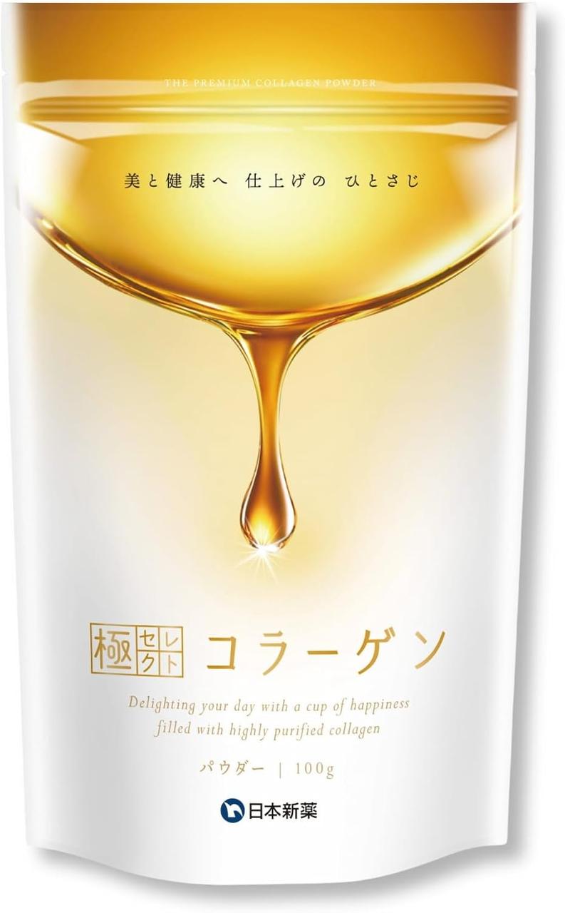 Nippon Shinyaku Goku Select Collagen Морський низькомолекулярний колаген, 100 г на 30 дн. До 03/2027, фото 1