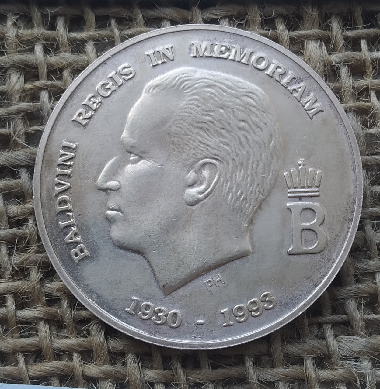 Медаль на згадку про короля Бадуена. 1993 року. Бельгія