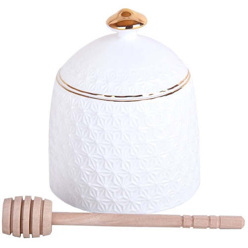 Банка фарфорова для меду 380мл Снігова королева, фото 1