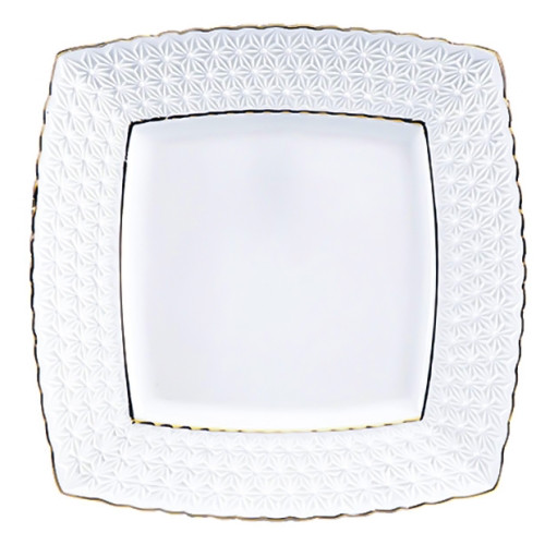 Тарілка порцелянова квадратна 18см Снігова Королева, фото 1