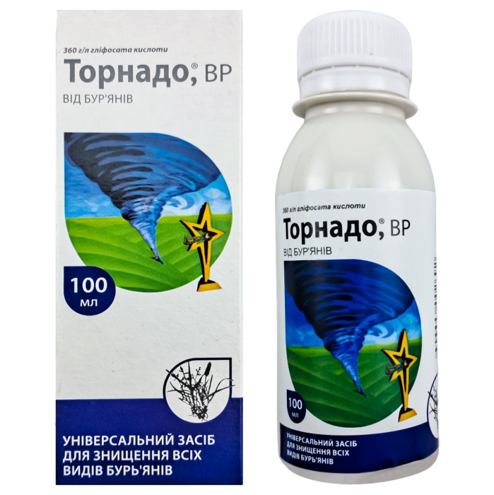 Гербіцид засіб від бур'яну "Торнадо" 100мл, фото 1