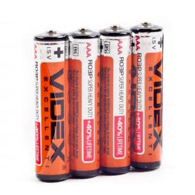Батарейки Videx сольові R03/AAA (4шт)