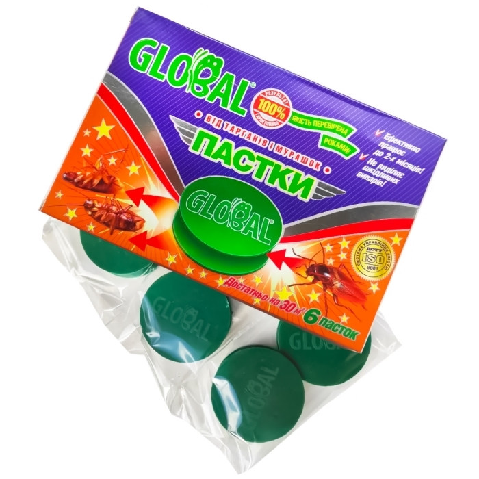 Пастка від тарганів і мурах "Global" 6шт, фото 1