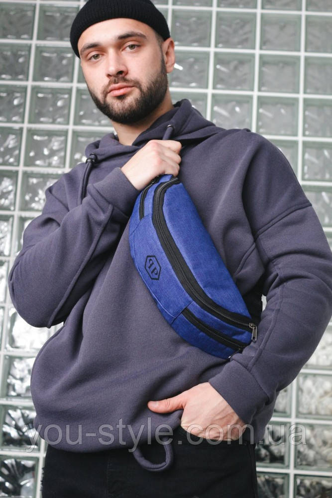 Бананка Philipp Plein синій меланж (1365962333)