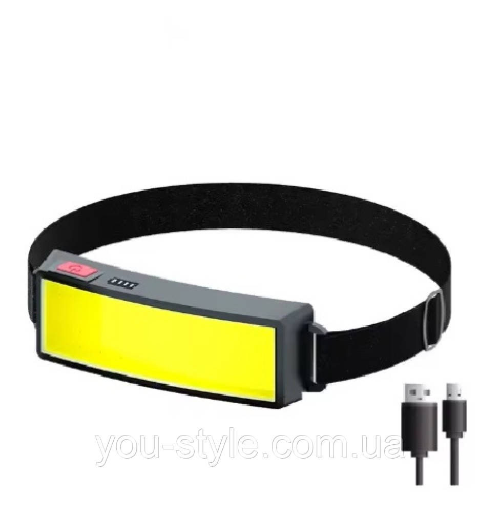 Ліхтар налобний MHZ TM-G14 COB з індикатором заряду