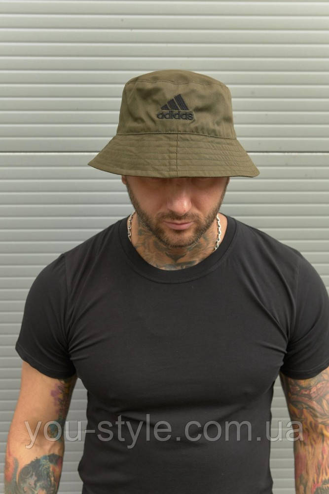 Панама бавовняна базова Adidas хакі (1399372812), фото 1