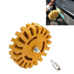 Насадка адаптер на дриль шуруповерт для видалення наклейок скотчу, гумова smart