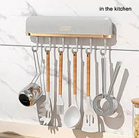 Зручний органайзер для кухні, ванної або передпокою Настінний тримач із 6 гачками Plastic Hook AND LY-562 iC227