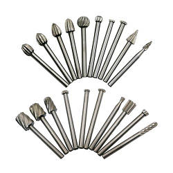 Набір борфрез по дереву 20шт, хвостовик 3мм, для гравера, HSS сталь smart
