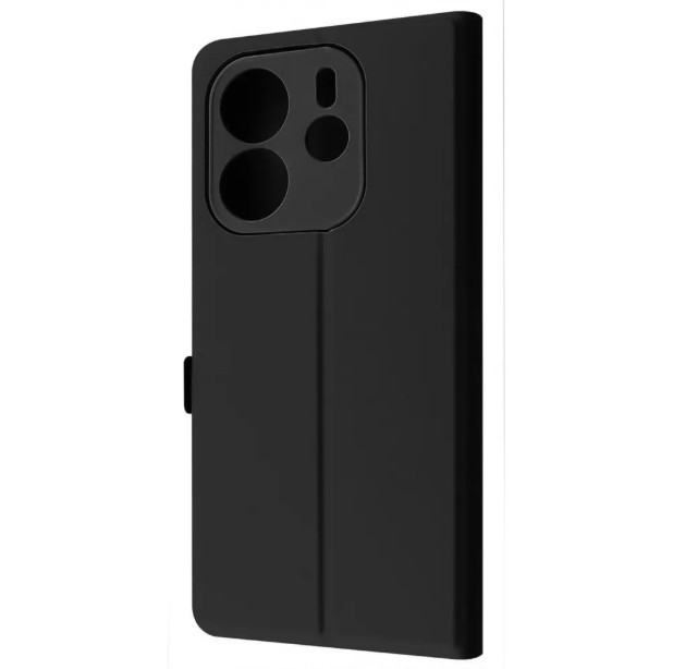Захисний чохол-книжка WAVE Flap Case для Redmi Note 14 4G (European) Чорний, фото 1