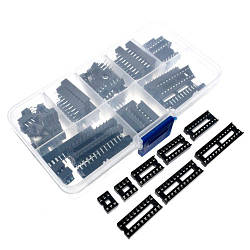 Панелі SCS 66шт гнізда для мікросхем DIP 6 8 14 16 18 20 24 28 smart
