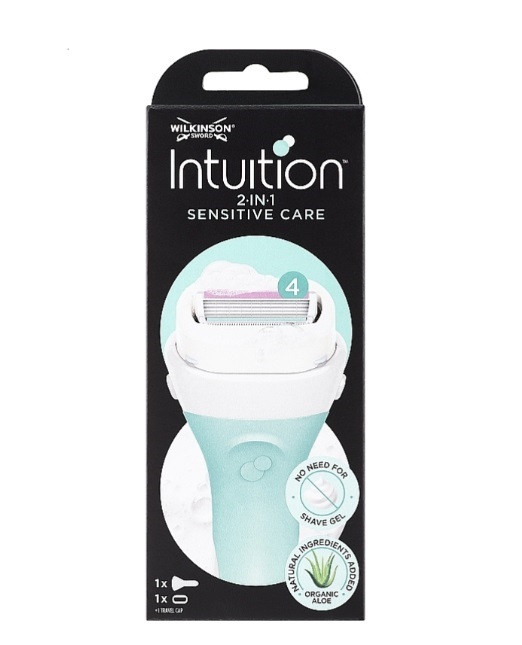 Станок жіночий Wilkinson Sword Intuition Sensitive 1 шт + 1 змінний картридж, фото 1