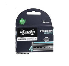 Змінні картриджі для гоління чоловічі Wilkinson Sword Quattro Titanium Sensitive 4 шт