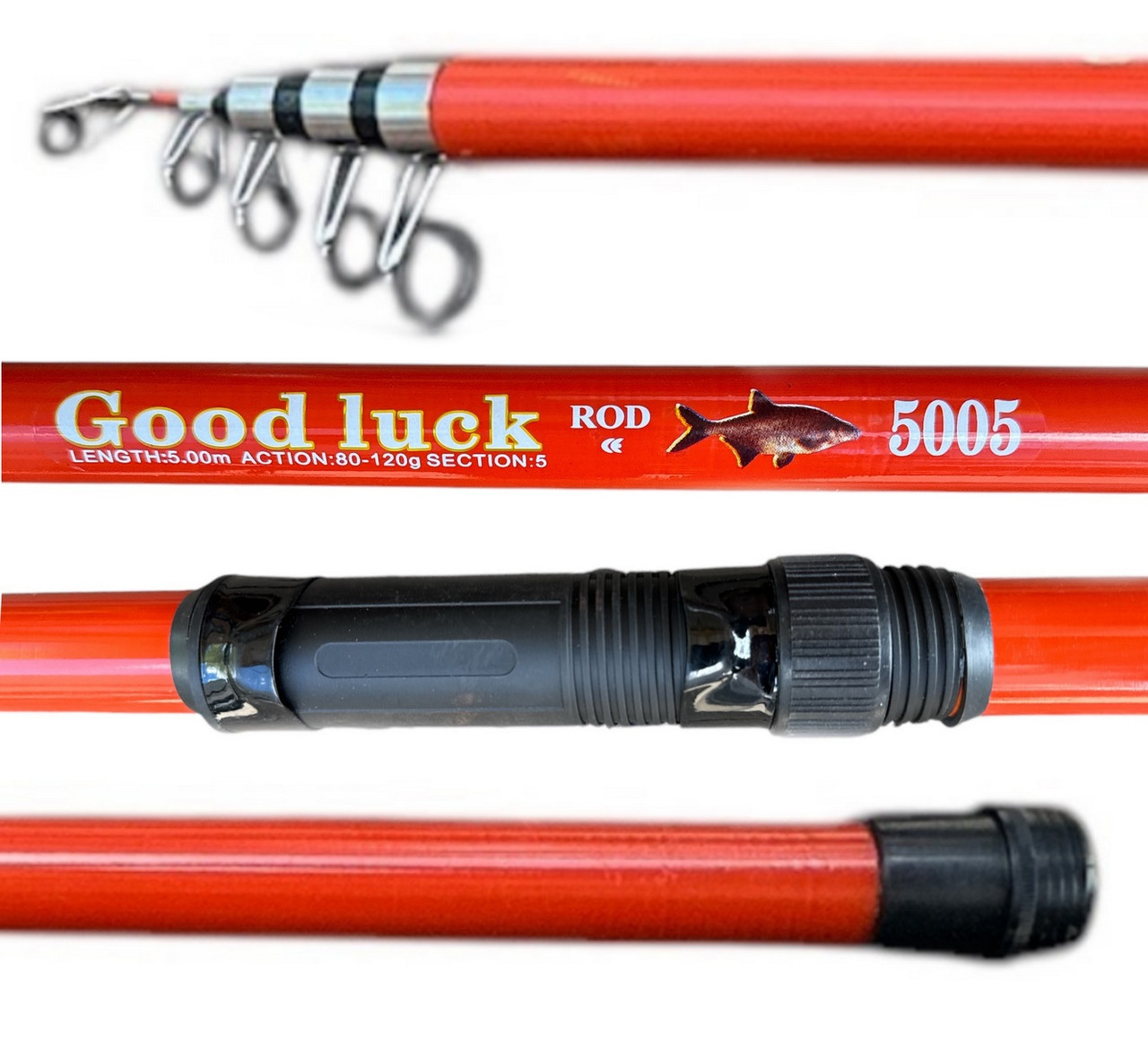 Вудилище Good Luck Склопластик - 5м