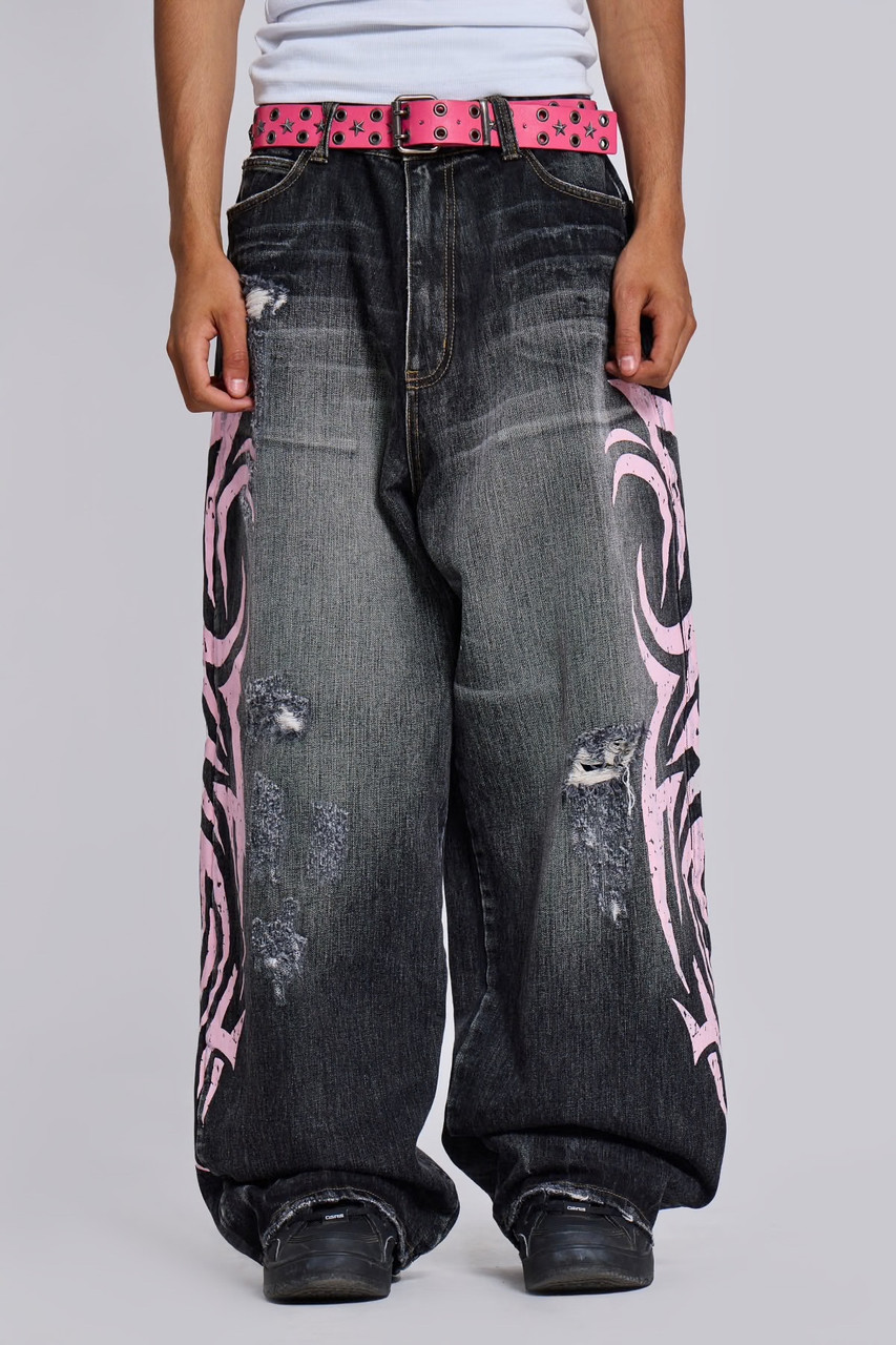 Штаны Джинсы Jaded London Pink Blade XL Colossus Jeans 3400